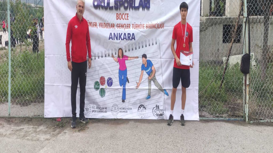 Okul Sporları Bocce Gençler Türkiye Birinciliği Yarışmalarında Okulumuz Öğrencisi Muammer ÜNAL Türkiye 3.sü Oldu